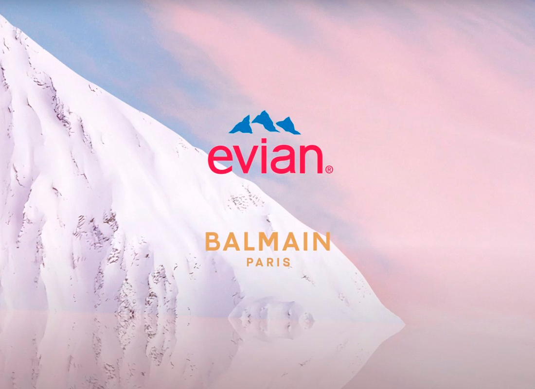 Evian x Balmain: новый дизайн бутылок